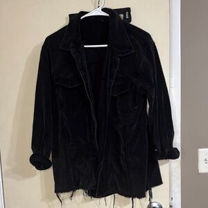 Oversized corduroy jacket